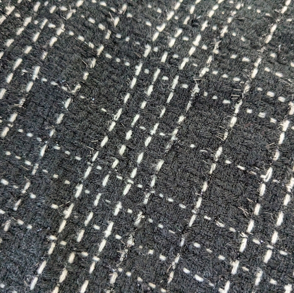 Karen Scott Tweed Black Sport Blazer Jacket Sz Women's 10 Acrylic Metallic Lined - Picture 6 of 15